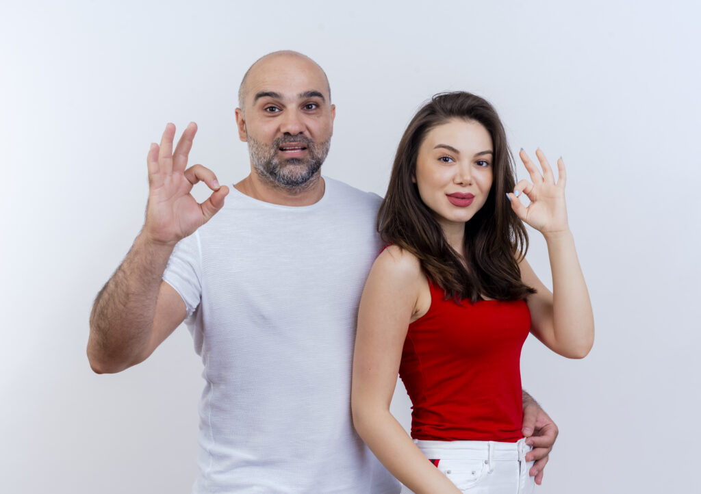 happy man and wife